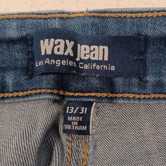 WAX JEANS Los Angeles California Women's Blue Jeans Size 13/31 - Picture 4 of 6